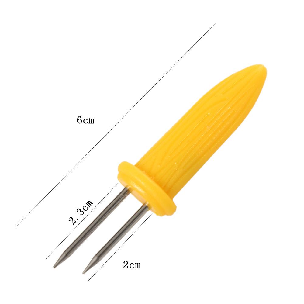 Forks Sweetcorn Home Corn On the Cob Dessert Grilling Fork BBQ Prong Set Corn Skewer Corn Holder