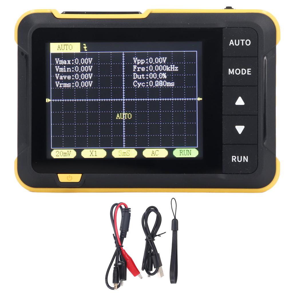 DSO152 Digital Oscilloscope 2.5MS Per Second Sampling 200KHz Bandwidth AC/DC Coupling Handheld