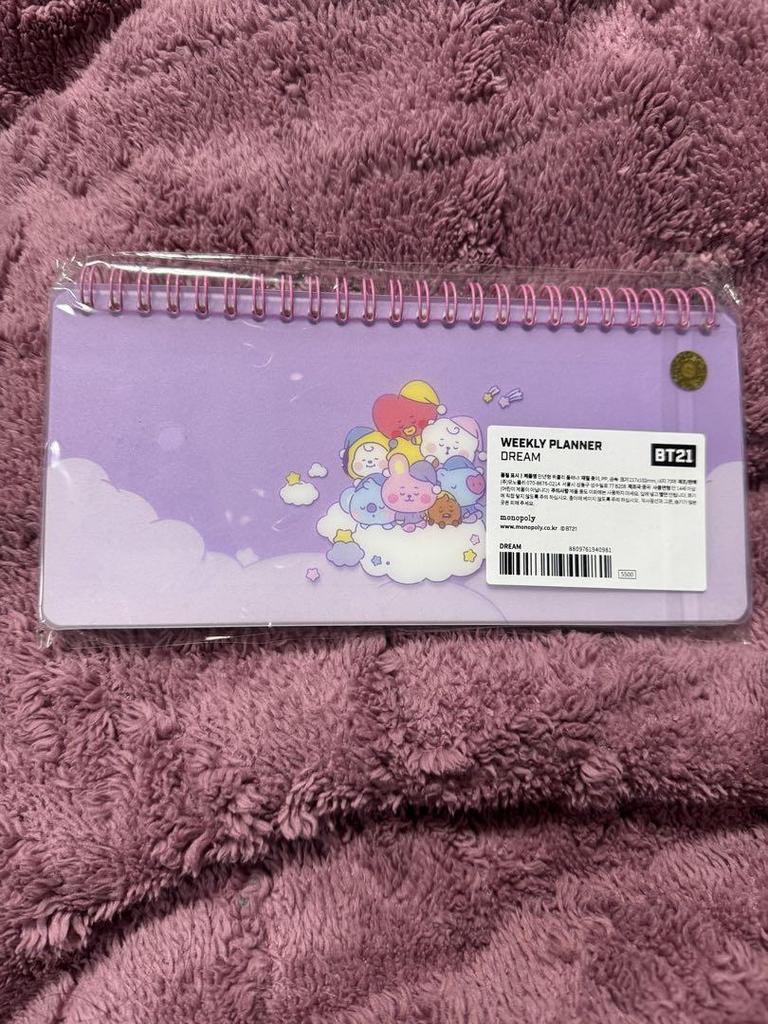 [Б/У] BTS BT21 набор из 8 штук Еженедельник