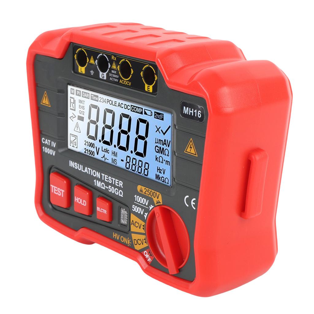 Цифровой тестер сопротивления изоляции Высокоточный мегаомметр 2500 В Высоковольтный тестер сопротивления для