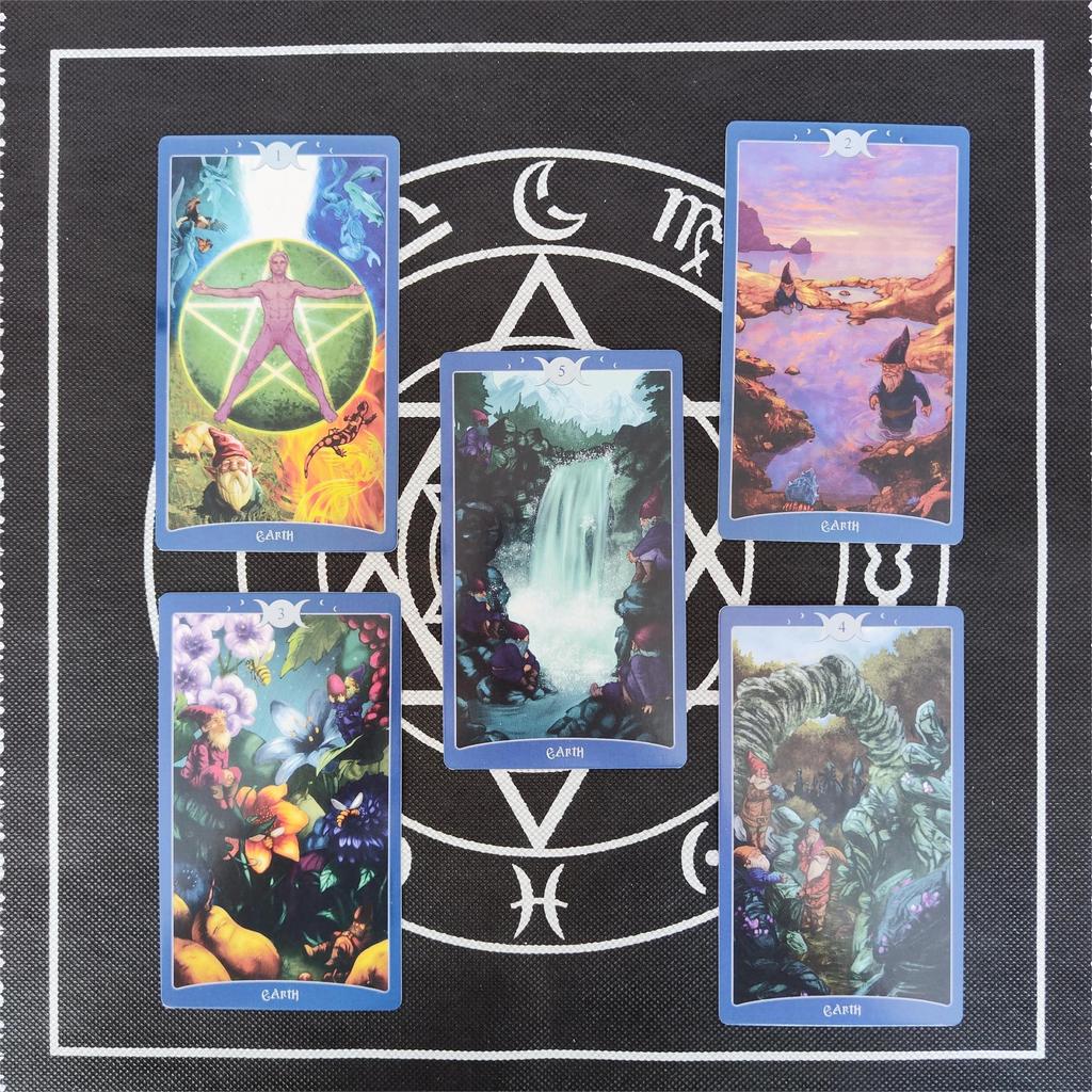 Английская колода карт 12x7 см, Книга теней Таро с бумажной инструкцией для детей, праздничная вечеринка, забавные настольные игры