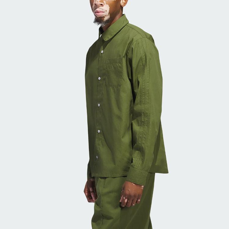 Adidas Originals Shmoofoil Спортивная рубашка с длинными рукавами на пуговицах Топы унисекс Wild-Pine IU0081