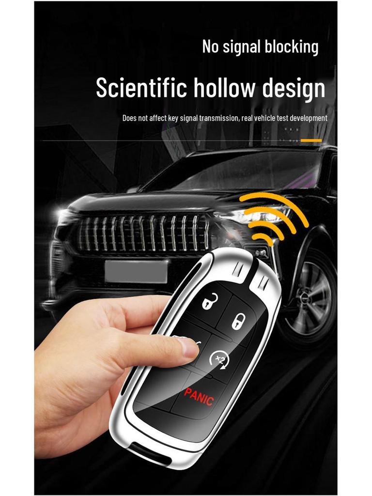 Key Case for Jeep Cherokee, Compass, Grand Cherokee, Renegade, Grand Commander