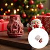 Santa Claus Candle Molds Castings Molds Christmas Silicone Moulds Epoxy Resin Molds Elks Molds Plasters Molds