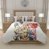 N-Naruto U-Uzumaki N-Naruto Anime Duvet Cover Set Bedding Polyester Teen Bedroom Decor Fits US UK EU AU DE Beds, Single Double Queen King