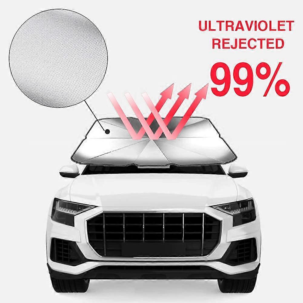 Car Sunshade Windshield Umbrella Foldable Car Windscreen Sunshade Sun Visor Front Window Sun Shade Cover(79 * 145cm)