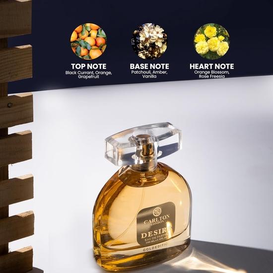 Carlton London Women Limited Edition Desire Eau De Parfum Liquid - 100 мл | Цитрусовые и цветочные | Премиальный стойкий роскошный аромат | Подходит для кожи