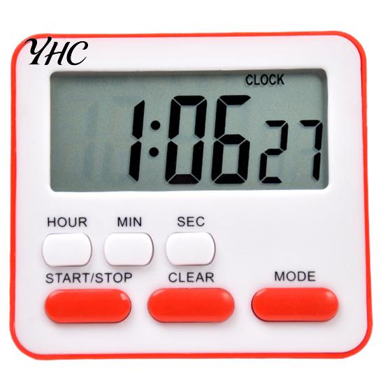 Dormitory Timer Kitchen for Cooking Magnetic Attraction on Fridge Oven Multifunctional Digital with Large Display Time Count-up Clock Student Manager