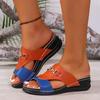 Female Shoes On Sale Open Toe Women Slippers Summer Rome Metal Decoration Mixed Colors Outdoor Casual Beach Large Size Slippers