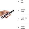 Black CUSTOM Letters Emblems Badge Car Rear Trunk Tailgate Decals  for Silverado 2019-2020