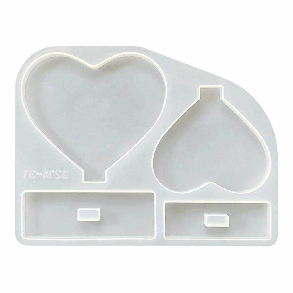 Durable Silicone Mold Heart Shape Crafts Casting Molds Resin Mold Valentine's Day Gift