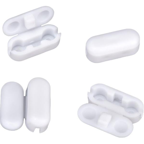 BBTO 30 Pack Chain Connectors, 4.5mm Ball Cord Chain Clips, Plastic Roller Shade Beaded Connector for Vertical Roman Roller Blind Window