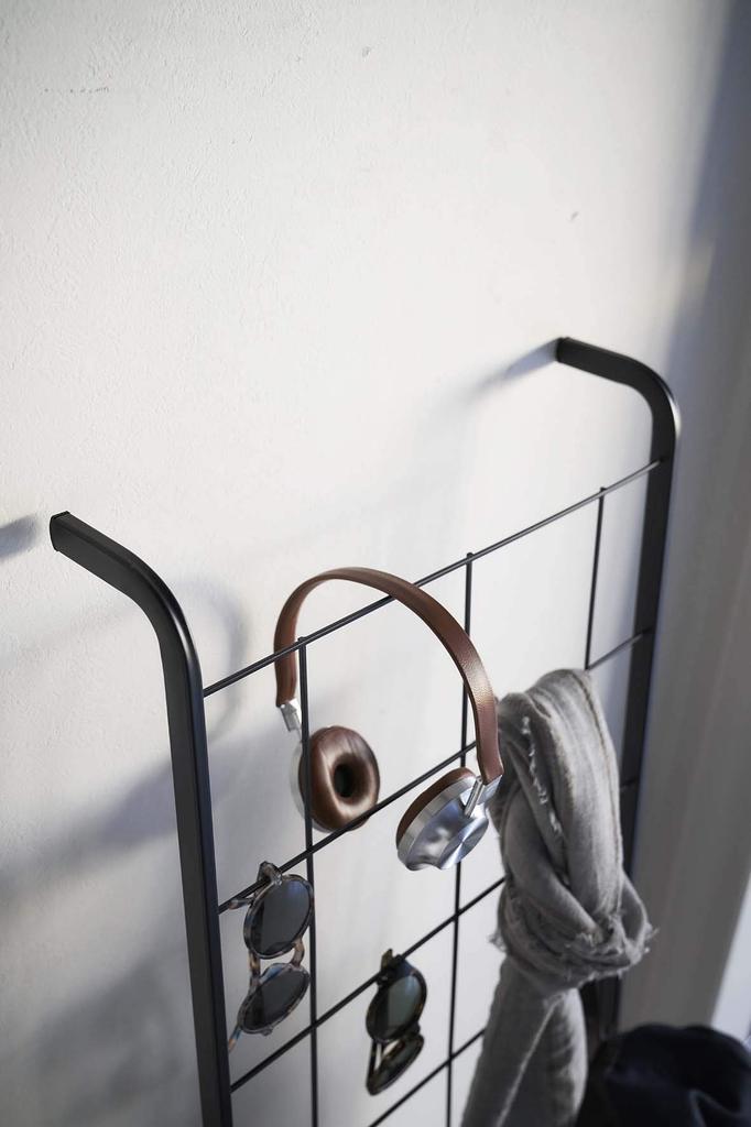 Yamazaki Jitsugyo Сетчатая лестница-вешалка Черный Ш45 x Г24 x В160см Стойка-лестница Tower Вешалка-стойка 4730 (Ямадзаки) Приблизительно в полный рост