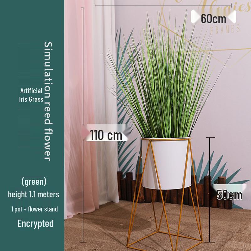 Nordic Faux Reed Grass & Foxtail Flower Floor Decor for Living Room