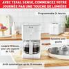 Cafetière Filtre Programmable TEFAL SENSE Blanche 15 Tasses, 1,25L CM693110