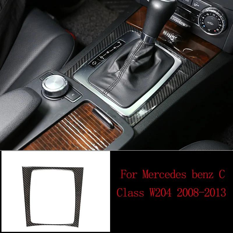 Наклейки для отделки салона автомобиля из углеродного волокна для Mercedes benz C Class W204 C180 C200 2007-2013 Аксессуары
