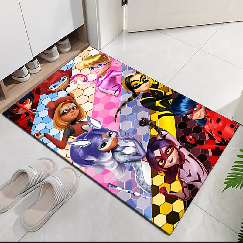 Ladybug Printed Carpetrugfor Office Chair Living Room Bedroom Kitchen Room Decor Gifts