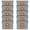 10 Pcs Dust Bags for Eufy RoboVac L35 Hybrid LR30 Hybrid LR20 Auto-Empty Station, with Activated Carbon Fabric
