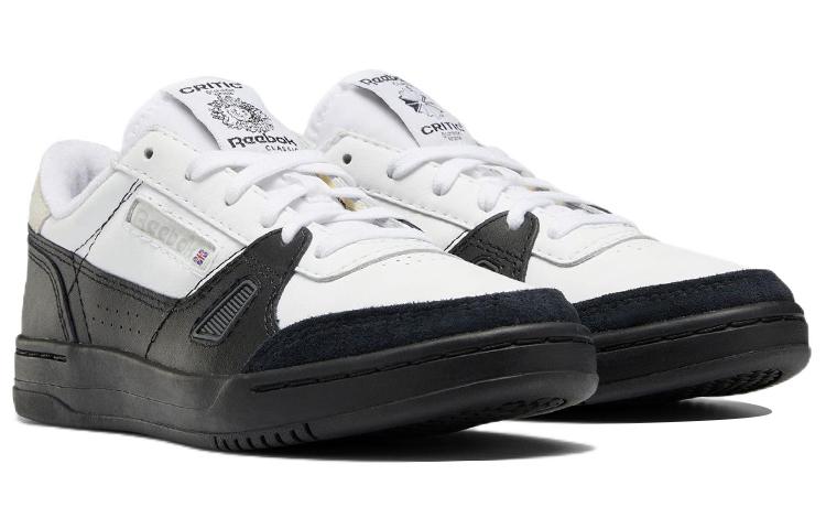 Reebok Низкий Court Уютные Износостойкие Обувь для Скейтбординга Унисекс Белый Черный HP5361