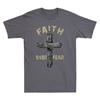 Jesus Christ Cross Faith Over Fear Quote Saying Christian Unisexs Black Tshirt