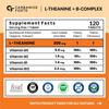 Карбамид Форте L-Теанин 200 мг с комплексом витаминов B 120 веганских таблеток для концентрации, энергии, настроения, расслабления