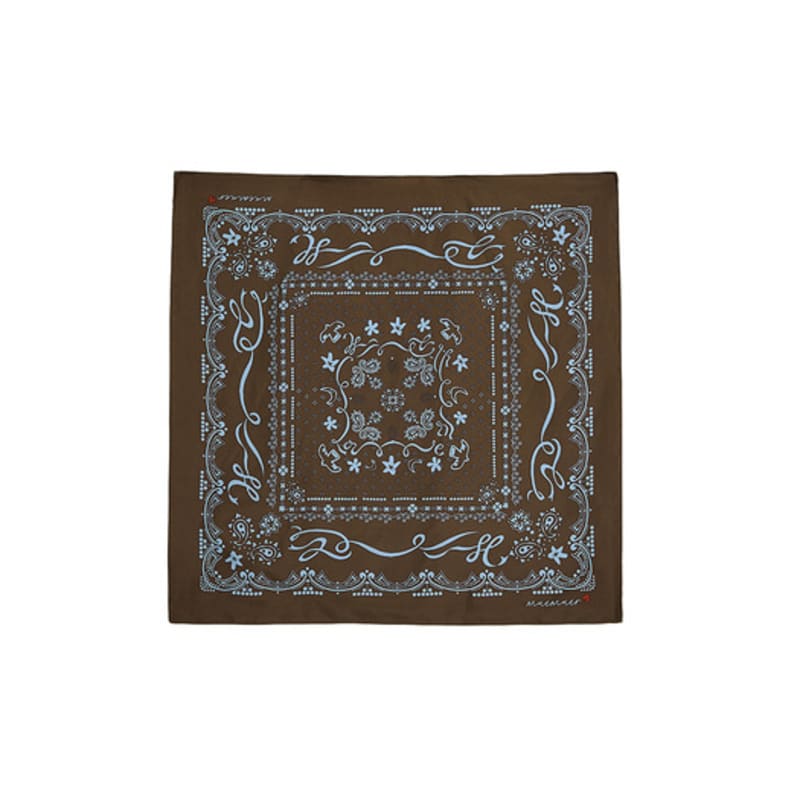 Muemuer Bird Start Paisley Bandana Silk Scarf MU2599SC901M_2color