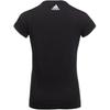 Adidas Женская тренировочная серия, повседневная спортивная футболка с круглым вырезом и коротким рукавом, женские футболки, черные CG1662