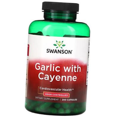 Чеснок и кайенский перец, Garlic with Cayenne, 200капс (71280166)