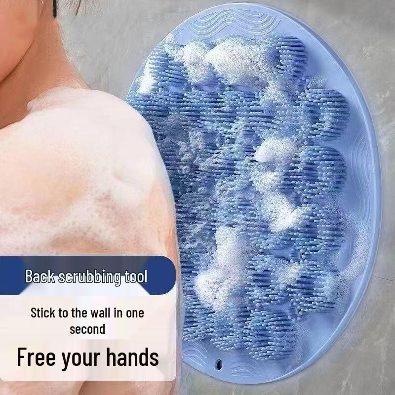 Настенная силиконовая щетка для спины и ног с присосками - Не требует посторонней помощи