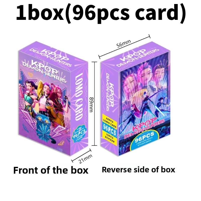 Коллекционный набор фотокарточек K-pop «Охотники на демонов» с яркими иллюстрациями персонажей