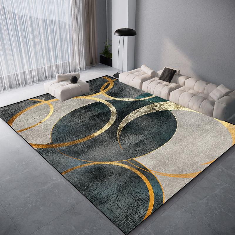 Modern Light Luxury Carpet Living Room Geometric Decoration Home Large Area Rugs 200x300 Bedroom Sofa Soft Non-slip Mat Washable