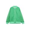 Solid Color Baseball Collar Windbreaker Jacket Women Jackets Green DV7973-363