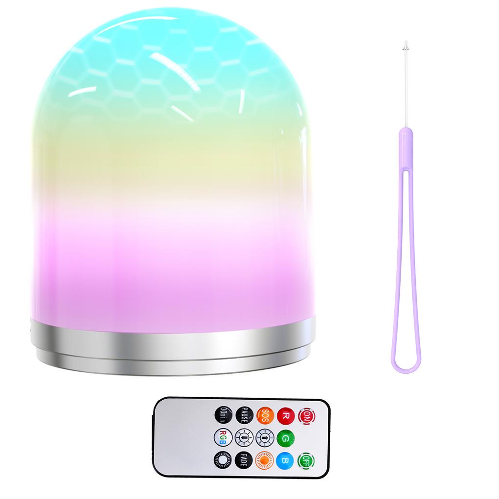 Пульт управления RGB Цветной Ночник Автоматическое Выключение Детская Спальня USB Перезаряжаемый Ночной Светильник