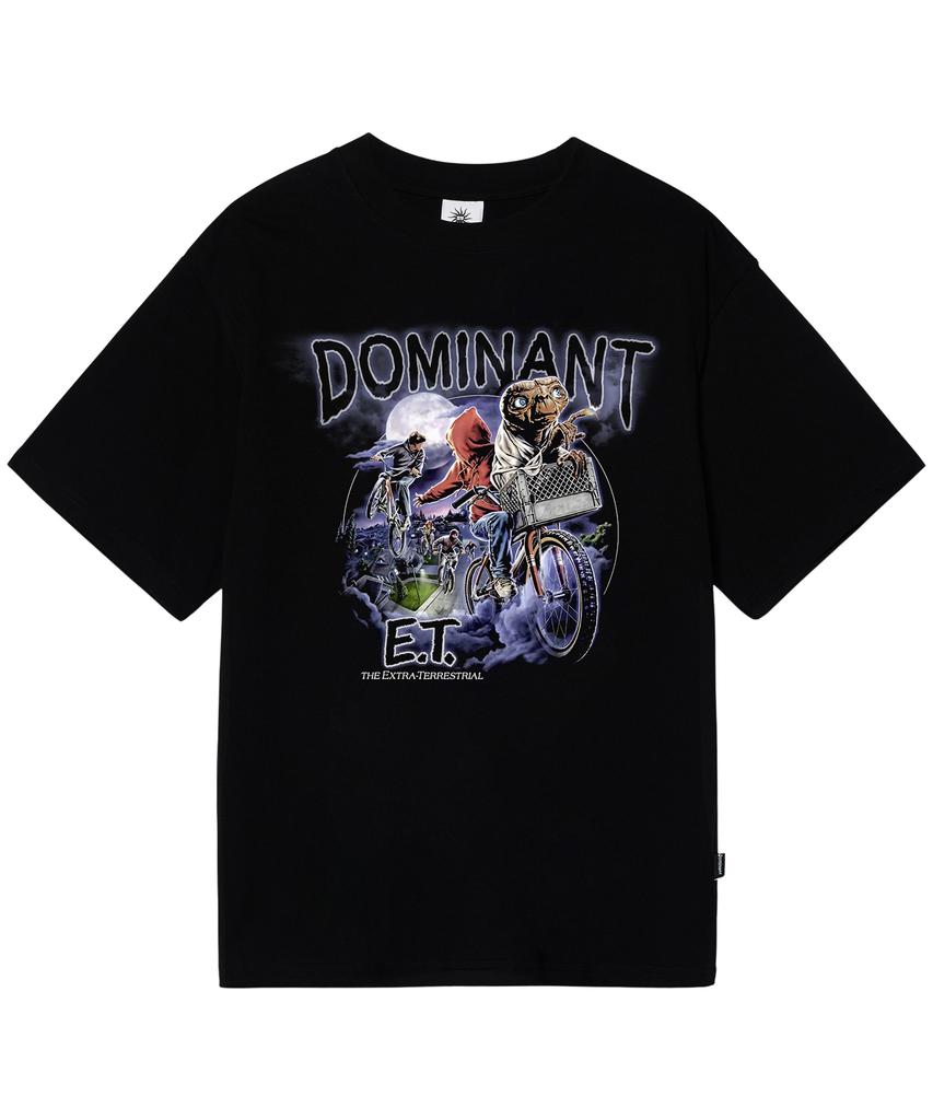 DOMINANT Unisex E.T. Print Embroidered Oversized Short Sleeve Tee