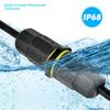 IP68 Waterproof Electrical Wire Connector Flame Retardant 3Pin Screwless Terminal Connector for 6mm/8mm/10mm Wire