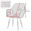 Nordic Soft Velvet Dining Chair Cover Stretch High Armchair Covers Elastic Anti-Slip Chair Slipcover For Office El Wedding