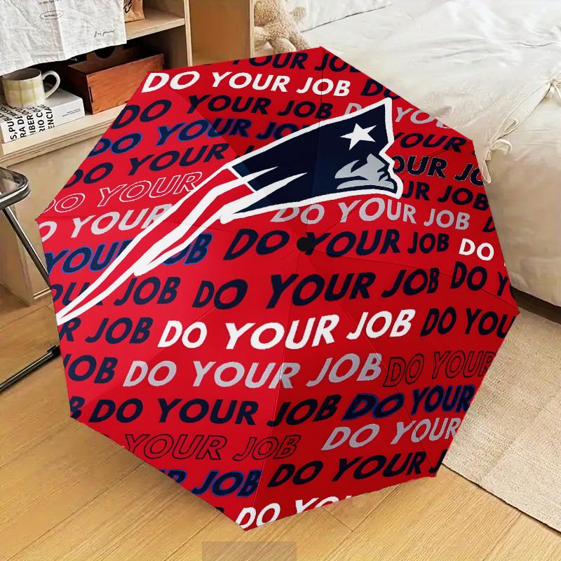 Patriots Team Spirit Umbrella Folding umbrella, automatic umbrella 8-Frame for Travel, camping Use Gift for Halloween Christmas