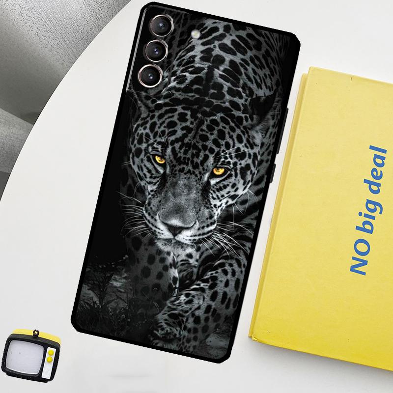 Чехол с изображением леопарда, тигра, льва и животных для Samsung Galaxy S23 FE S22 Ultra S20 S21 FE S8 S9 S10 Plus Note 10 20 Ultra Cover