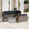 VidaXL Garden Lounge Set with Cushions 8 Pcs, Patio Sofas, Furniture Set, Outdoor Terrace Furniture, Grey 3227006