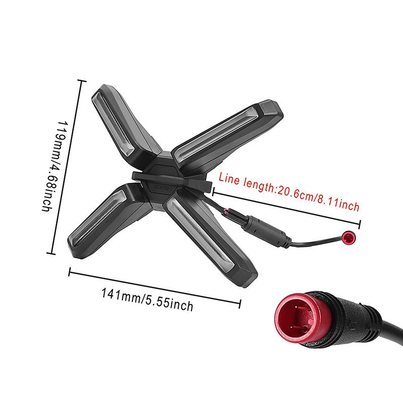 Оригинальная фара для электросамоката Segway Ninebot Zt3/Zt3 Pro, X-образная, 4 Вт, сверхяркий передний свет, запасные части