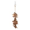 Bird Bark Chew Toys Natural Bite Resistant Relieve Boredom Hanging Chewing Toys for Parrots