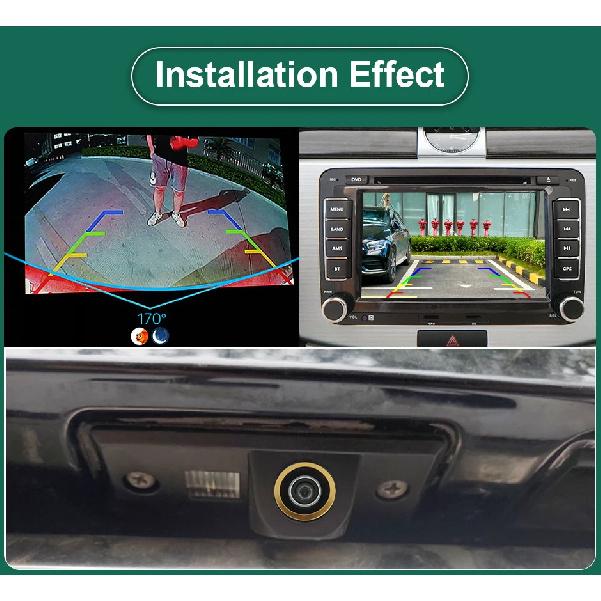 GreenYi 170° AHD 1080P Автомобильная камера заднего вида для VW Volkswagen Santana Polo(3C) Тигуан Туарег Пассат B4 B5 Шкода Фаби