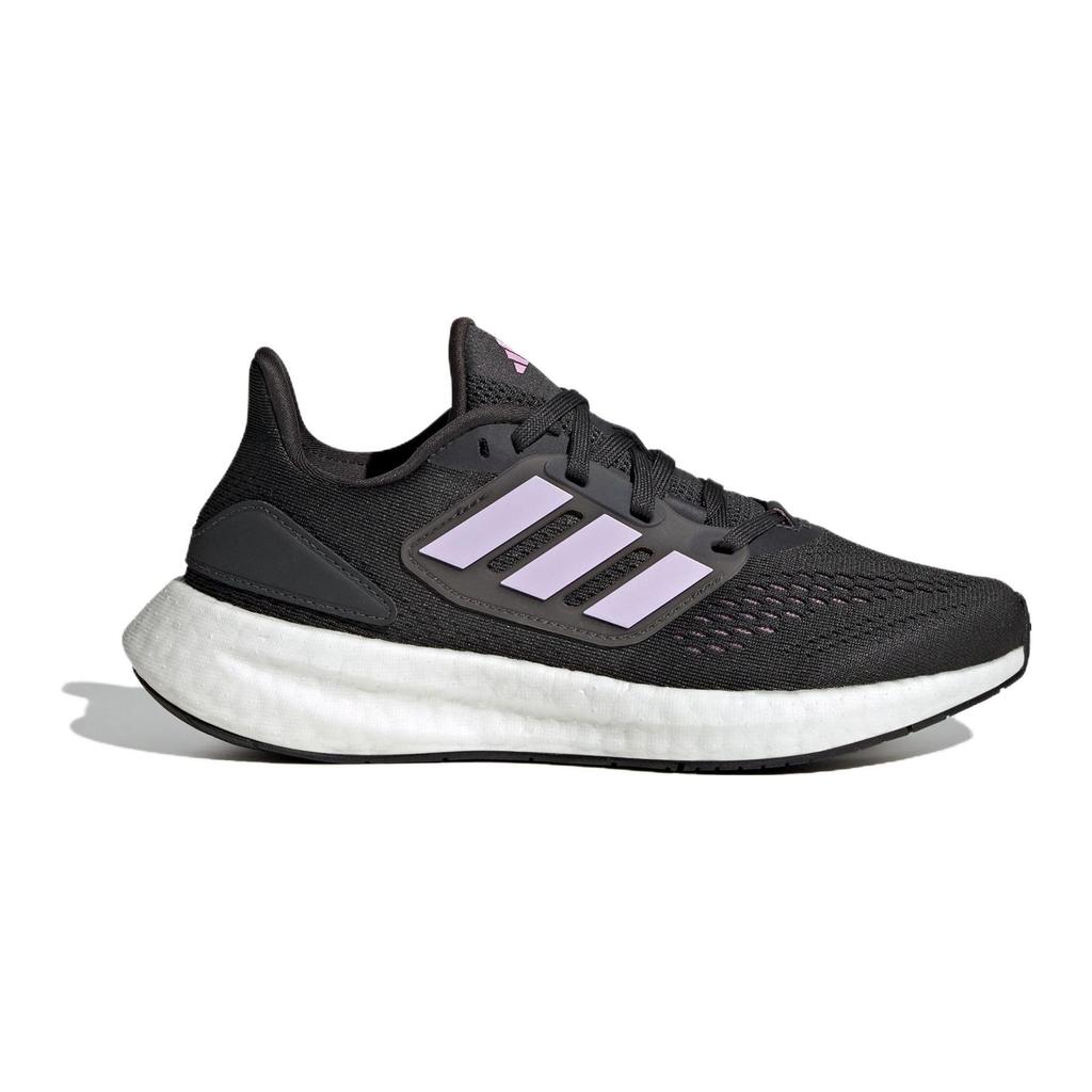 Adidas Pureboost 22 Fabric Comfortable Durable Anti-Collision Low-Top Kids Running Shoes Kids Running Shoes Black Purple IF5550