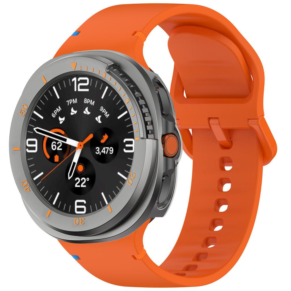 Case+ Band For Samsung Galaxy Watch 8 Classic 46mm Silicone Bracelet Strap Hard PC Bumper For Galaxy Watch 8 Classic NO Glass