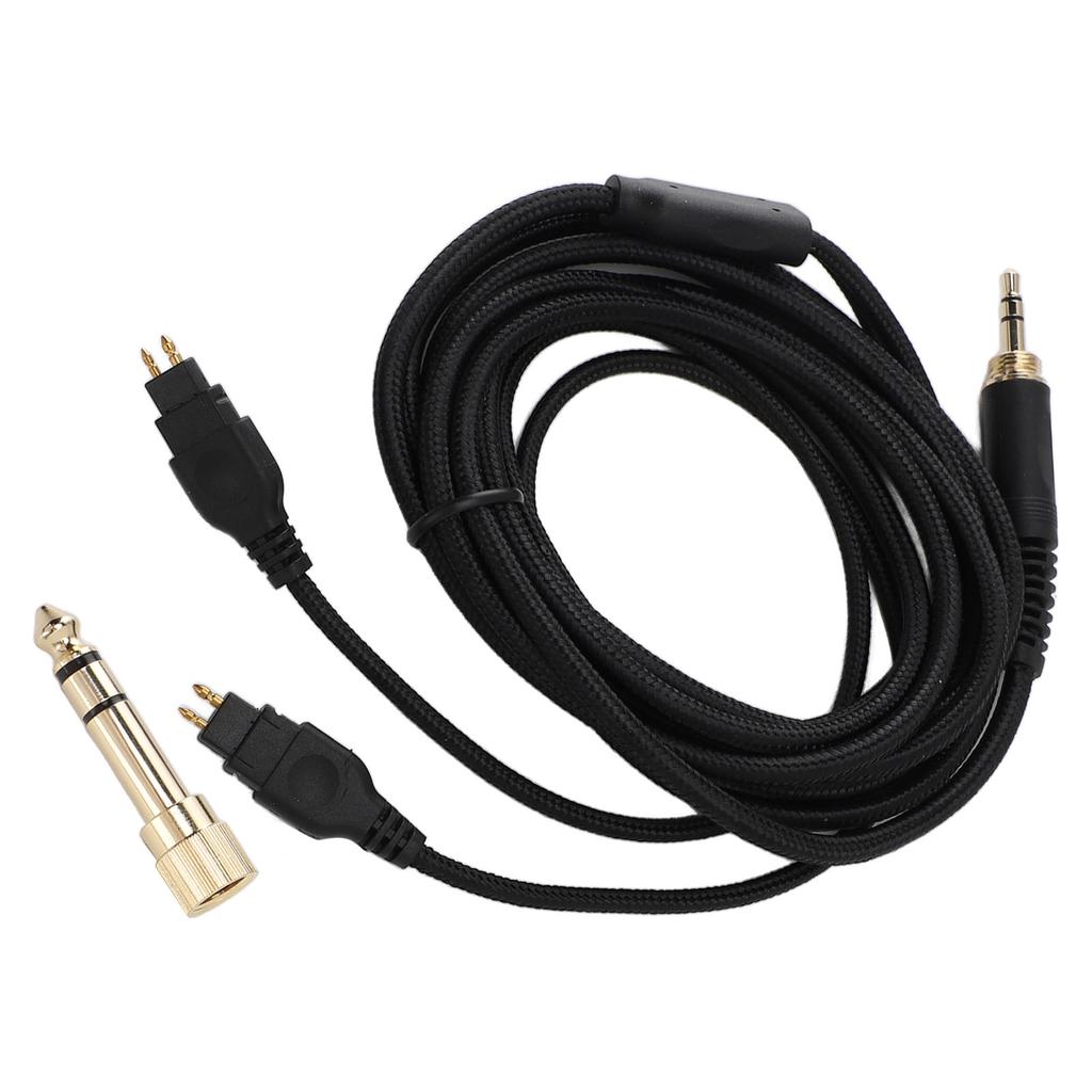 3.5mm Headphone Cable 6.56FT PVC Headphone Replacement Cable with 6.35mm To 3.5mm Adapter for HD580 