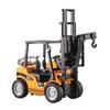 1/24 Forklift Toy Long Arm Ornament Engineering Car Model Desk Decoration