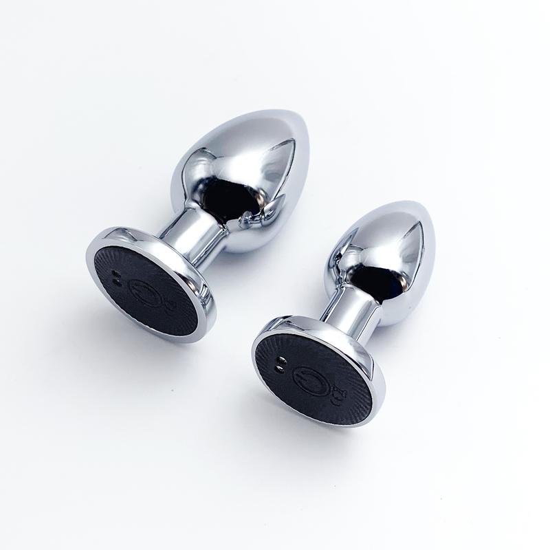 BDSM Metal Anal Plug Wireless Remote Control Vibrators Stainless Steel Vibrating Butt Plug Masturbation dildos Adult Sex Toys