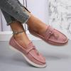 Fashion New Lefu Shoes Women's Soft Leather Retro Lazy Man Step On Thick Sole Flat Bottom Comfortable Single Shoe