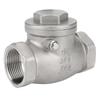DN32 Stainless Steel One Way Swing Check Valve Female Thread 200PSI for Water Oil Gas