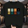2026 Fashion Pure Cotton Unisexs Casual Loose Fashion Letter Pattern Print Breathable Sports Short Sleeved Round Neck Tshirt Top